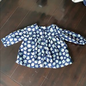 Old Navy button front daisy blouse